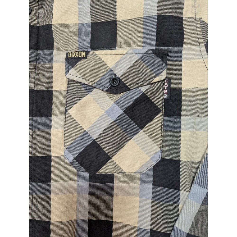 Dixxon Flannel FR The Craftsman Button Down Shirt Men's Size 2X Black Tan XXL - Picture 4 of 7